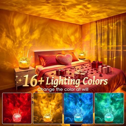 Ambient Lighting, 216 Modes Mood Lighting, 3-in-1 Sunset Lamp & Ocean Lamp & Northern Lights Projector with Remote, Teen Valentines Gifts for Teen Girls,Room Lights for Bedroom,Gifts for Teenage Girls thumbnail 2
