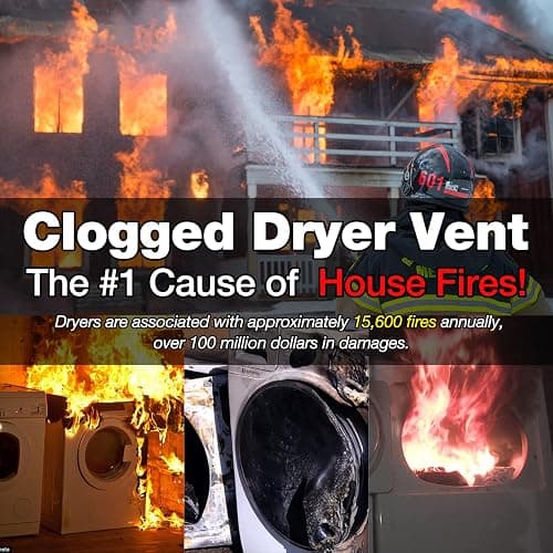 Sealegend Dryer Vacuum Hose Attachment Dryer Vent Cleaner Kit Lint Brush | Compatible with Dyson V7 V8 V10 V11 V15 V15s Gen5 Cordless Vacuum,Dryer Lint Vacuum Attachment, Flexible Lint Remover Brush thumbnail 7