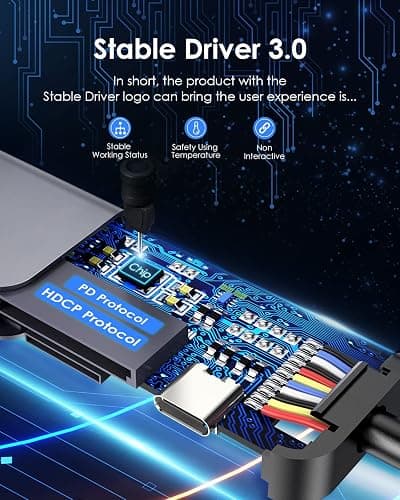 For sarah - LENTION USB C Hub with 100W Charging, 4K HDMI, Dual Card Reader, USB 3.0 & 2.0 Compatible MacBook Pro, New Mac Air/Surface, Chromebook, More, Stable Driver Adapter (CB-CE18, Space Gray) thumbnail 6
