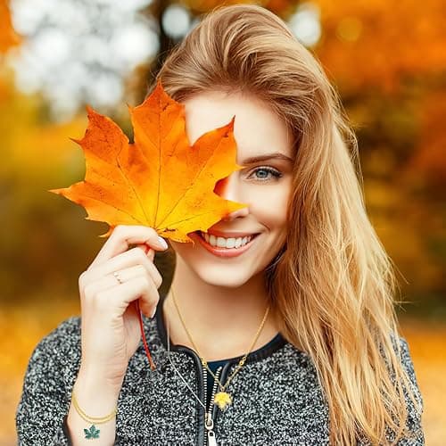 MARFOREVER Maple Leaf Charm, 120Pcs Fall Leaf Charms for Jewelry Making, Thanksgiving Day Charms Autumn Enamel Pendant for DIY Bracelet Necklace Earrings Crafts Gifts for Women Girls thumbnail 6