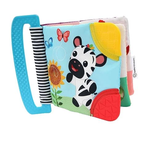 Baby Einstein Curious Explorers Teether Book Take-Along Toy, Ages Newborn +, Multicolored thumbnail 4
