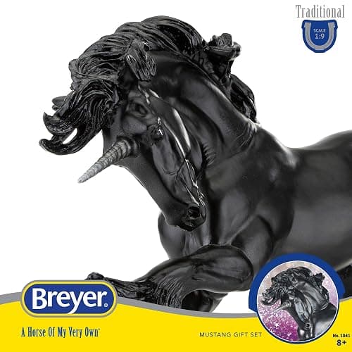 Breyer Obsidian Unicorn 1841, Black, 00 thumbnail 2