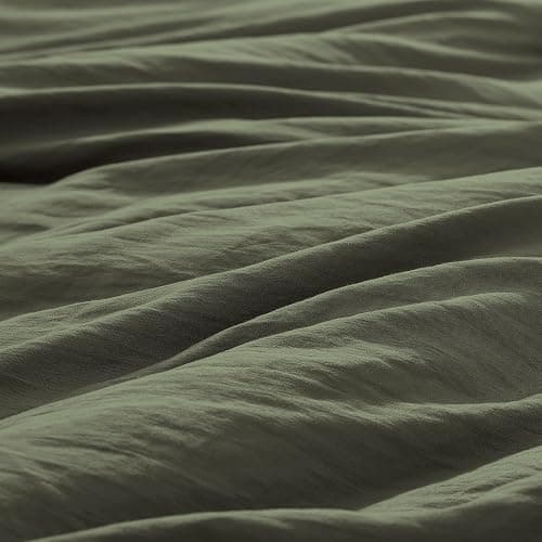 WRENSONGE Twin/Twin XL Comforter Set - 2 Pieces Olive Green Comforter Prewashed Soft Lightweight for All Seasons,Fluffy Down Alternative Twin XL Comforter with 1 Pillow Sham - Olive Green - Twin/Twin XL(66"*90") thumbnail 6