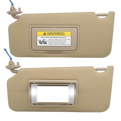 Driver Left Side Sun Visor Replacement Compatible with Honda Accord 2008 2009 2010 2011 2012 2013 2014 2015 2016 with LED Light Replaces# 83280-TA0-A91ZB 83280TA0A91ZB Color YR327L thumbnail 6