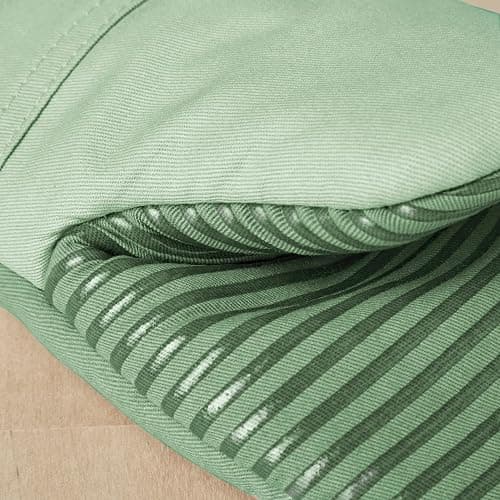 KitchenAid Beacon Two-Tone Non-Slip Mini Oven Mitt Set, Pistachio/Graphite Green, 5.5"x8", 2 Piece thumbnail 3