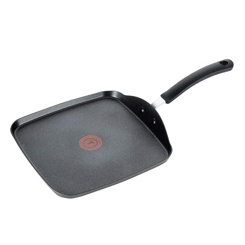 T-Fal Ultimate Hard Anodized Nonstick Griddle 10.25 Inch Oven Broiler Safe 500F Cookware, Pots and Pans, Dishwasher Safe Grey - Image 1