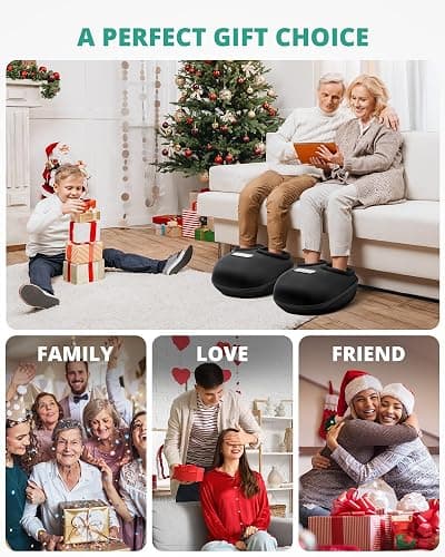 Medcursor Foot Massager Machine with Heat, Rolling, Deep Kneading, Shiatsu Foot Massager for Delivers Pain Relief, Tired, Plantar Fasciitis, Gift for Women Mom Men Fits Up to 13" thumbnail 8