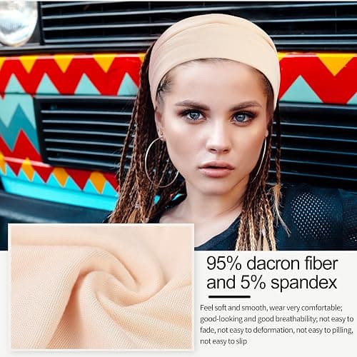 Panleding 12 Pcs Stretchy Headbands for Women, Absorbed Sport Headband Soft Twist Knotted Headbands for Daily Life Yoga Workout thumbnail 3