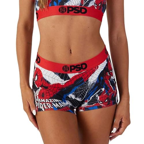 PSD Women’s Cartoon Poly Blend Boyshort Underwear – Soft, Breathable Women’s Panties, Lightweight, Singles & Multi-Packs - Image 1