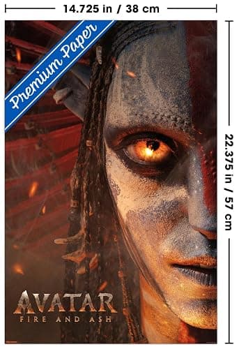 Avatar: Fire and Ash (2025) - Teaser One Sheet Wall Poster, 22.4L" x 14.7W", Premium Unframed Version thumbnail 3