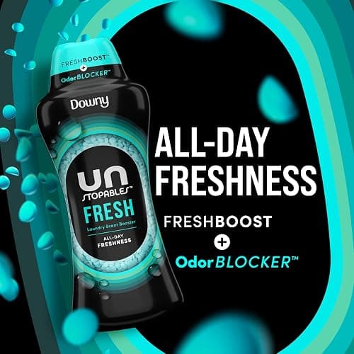 Downy Unstopables In Wash Scent Booster Beads, Fresh Scent, 24 oz, Laundry Beads for odor Protection, Downy Scent Booster Beads, Laundry Scent Boosters thumbnail 2