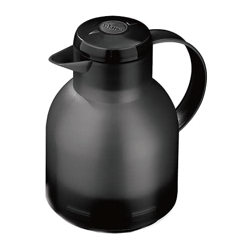 Emsa Samba Isolierkanne 509821 | 1 Liter | Quick Press Verschluss | 100% dicht | 12h heiß, 24h kalt | Transluzent Anthrazit thumbnail 3