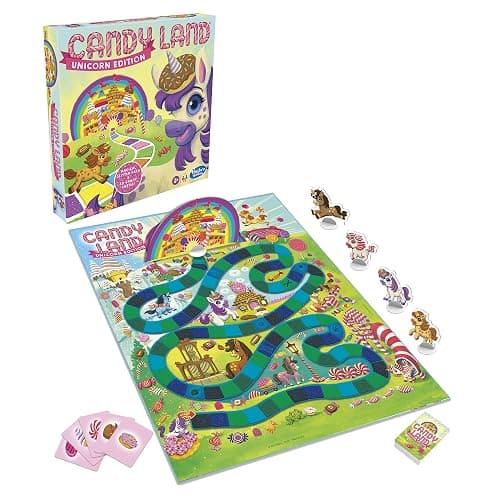 Hasbro Gaming Candy Land Unicorn Edition Preschool Board Game | Back to School Gifts for Kids | Classroom Toys | Ages 3+ (Amazon Exclusive) thumbnail 13