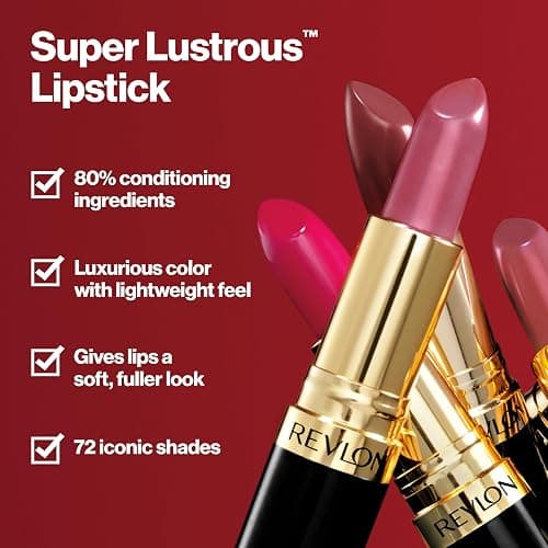 Revlon Super Lustrous Lipstick, Creamy Formula For Soft, Fuller-Looking Lips, Moisturized Feel, 803 Whiskey Business, 0.15 oz thumbnail 4