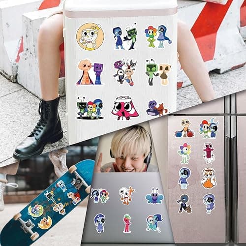 TUMAJI 110 Pcs Dandys Stickers, Cute Dandy's Stickers Vinyl Waterproof Decals for Laptop and Water Bottle, Girl Phone, Bike, Skateboard, Adults Teens Gift thumbnail 4