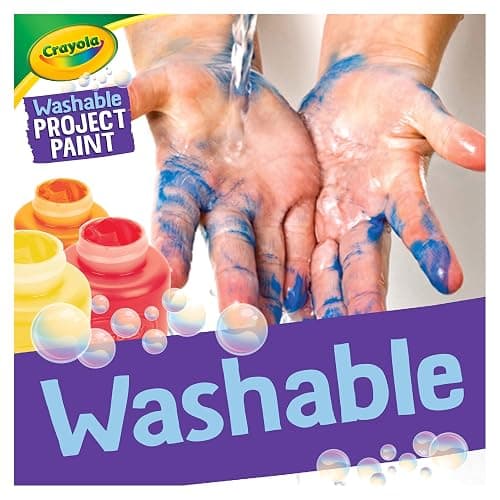 Crayola Washable Kids Paint (6ct), Assorted Bulk Paint Set for Kids, Must Have Preschool Arts & Crafts Supplies, Nontoxic, Learning Activities for Toddlers thumbnail 4