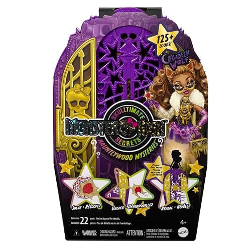 Monster High Skulltimate Secrets Doll and Accessories Set, Hauntlywood Mysteries Clawdeen Wolf with Reveal Closet & 19+ Glam Surprises like Doll Clothes, JBG80 thumbnail 6