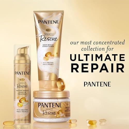 Pantene Miracle Rescue Hair Mask, Intensive Bond Repair with Melting Pro-V Pearls, Melts Away Damage, Builds Bonds, Strengthens Against Damage, Deep Conditioning for Dry Damaged Hair, 10.1 fl oz thumbnail 6