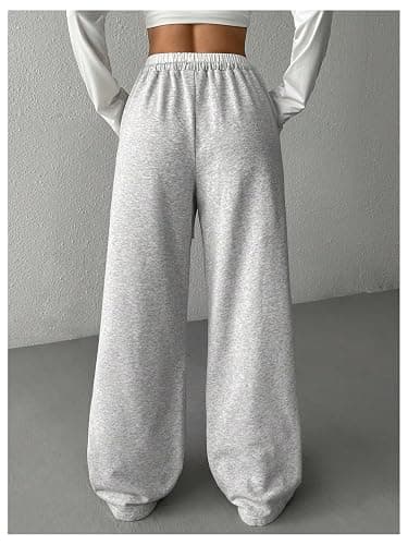 SOLY HUX Girl's Drawstring Waist Baggy Sweatpants Wide Leg Casual Loose Long Pants thumbnail 3