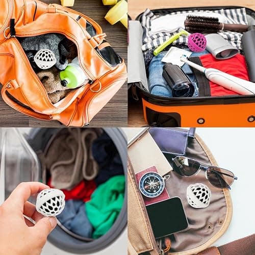 3 Pack Purse Cleaning Balls - Bag Cleaner Balls for Spotless Purses - Sticky Balls Remove Dust, Dirt, and Crumbs - Ideal for Bags, Backpacks - Pink/Black/White - Effortless Purse Cleaning thumbnail 5