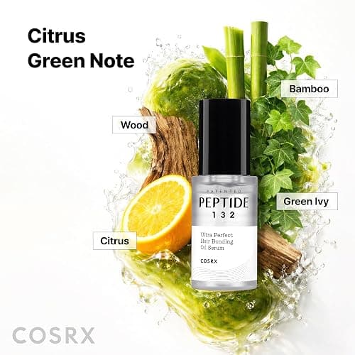 COSRX PEPTIDE 132 Hair Bonding Oil Serum, Split End Repair, 0.94 fl oz | Keratin Care for Frizzy, Dry, Damaged Hair, Adds Gloss, Shine, Lightweight Non-Greasy Finish, Korean Hair Care thumbnail 8