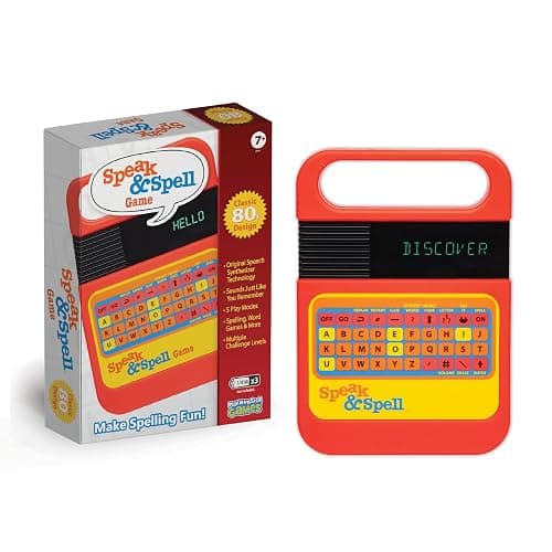 Speak & Spell Electronic Game - Educational Learning Toy, Spelling Games, 80s Retro Handheld Arcade, Autism Toys, Activity for Boys, Girls, Toddler, Ages 7+ - Image 1