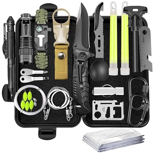 Gifts for Men Dad Him Birthday Christmas Fathers Day, Cool Gadget/Survival Gear and Equipment, Unique Camping Hunting Hiking Outdoor Gear, Gift Idea for Valentines Day Boyfriend Boys Stocking Stuffer - Image 1