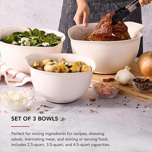 KitchenAid Universal Nesting Plastic Mixing Bowls thumbnail 2