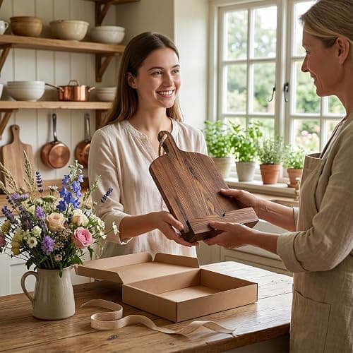 MyGift Cookbook Stand Recipe Book Holder Brown Wood Cutting Board Design | Kitchen Display Easel Reading Support Countertop Cooking Manual Tablet Rest Baking Meal Preparation Home Chef Organizer thumbnail 4