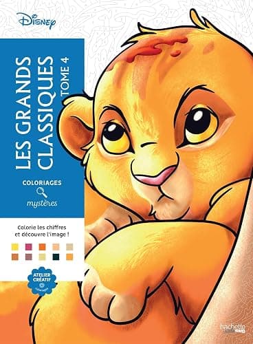 Coloriages mystères Disney - Les Grands classiques Tome 4 - Image 1
