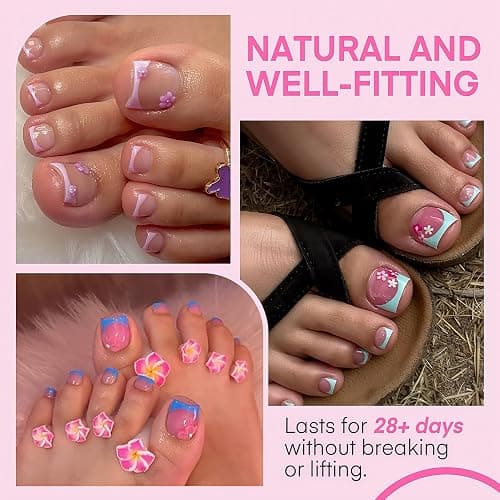 UNA GELLA Square Toe Nail Tips For Big Toe, 504Pcs 15Sizes Soft Gel Full Cover Toe Nail Tip Pre-buff Fake Acrylic Toes Nail Press Ons Soak Off Pedicure For Nail Extensions Home DIY Nails Salon thumbnail 2