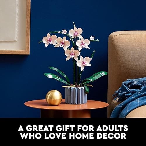 LEGO Botanicals Orchid - Artificial, Fake Indoor Flowers Building Set for Home, Kitchen, Desk Decoration, Adults Ages 18+ - Gift for Birthdays - 10311 thumbnail 6