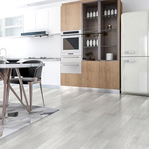 Art3d Peel and Stick Floor Tile Vinyl Wood Plank 36-Pack 54 Sq.Ft, White-ash, Rigid Surface Hard Core Easy DIY Self-Adhesive Flooring thumbnail 3