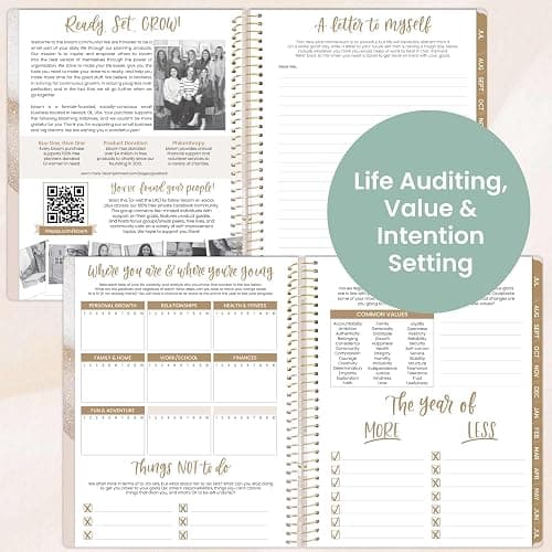 bloom daily planners 2025-2026 (8.5" x 11") Academic Year Day Planner (July 2025 - July 2026) - Aesthetic Weekly & Monthly Dated Agenda Organizer with Stickers - Brushed Beige thumbnail 4