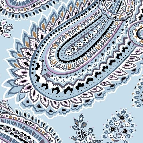 Vera Bradley Women's Cotton Large Travel Duffel Bag, Soft Sky Paisley, One Size thumbnail 4