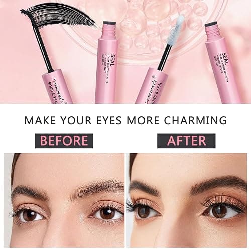 Eyelashes Glue Eyelash Bond and Seal Super Strong Hold Cluster Lash Adhesive Latex Free Waterproof Cluster Lash Glue for Eyelash Extension (5g bond +5g Seal) thumbnail 6