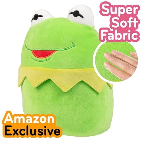 Squishmallows Original 8-Inch Kermit The Frog - The Muppets - Official Jazwares Disney Plush - Collectible Soft & Squishy Stuffed Animal Toy - Add to Your Squad - Gift for Kids, Girls & Boys thumbnail 3