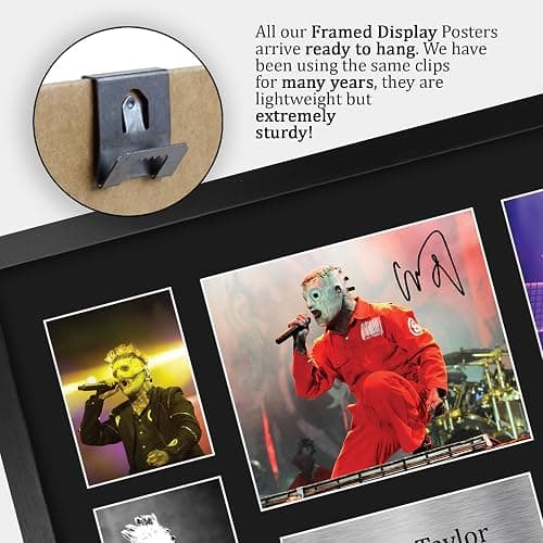 HWC Trading Corey Taylor Gifts Printed Signed Autograph Picture for Music Memorabilia Fans - 16" x 12" Framed thumbnail 5