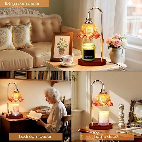 Banbanda Candle Warmer Lamp with Timer Dimmable: Birthday Gifts for Women & Christmas Decorations for Home– Candle Lamp Gifts for Mom - White Elephant Gifts Useful thumbnail 7
