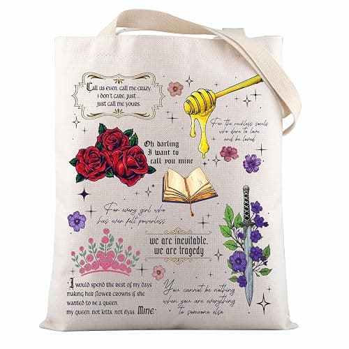 VAMSII Powerless Book Inspired Gifts Romantic Fan Tote Bag Powerless Bookish For Fan Gifts - Image 1