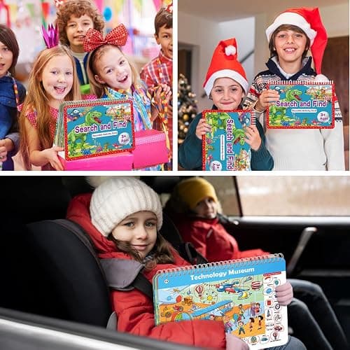 Search and Find Book for Kids Ages 4-6,3-8, Reusable Activity Pad with 24 Toddler Activities Books, Educational Toys for 3+ Year Old, Toddler Airplane Travel Essentials, Travel Toys for Kids 4-8 thumbnail 7