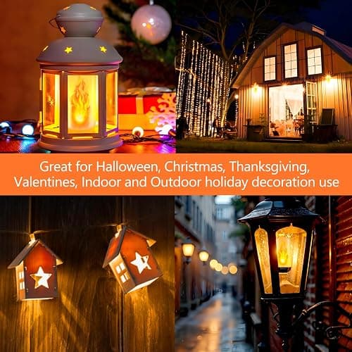 Bitrue 2nd-Gen LED Flame Bulbs, 3 Modes Flickering Fire Bulbs with Gravity Sensor, E26 Base, Halloween Home Party Decorative Lighting (2 Pack) thumbnail 6