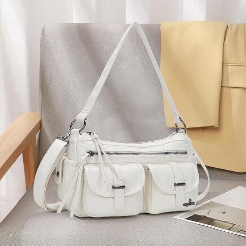 Angel Kiss Hobo Purses for Women Crossbody Shoulder Bag Ladies Multi Pocket Handbags with Adjustable Shoulder Strap thumbnail 9