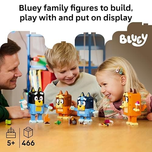 LEGO Bluey Brick-Built Bluey Family - Building Toy for Girls & Boys, Ages 5+ - Figures for Play or Display - Kids Bedroom or Desk Decor - Gift for Birthdays - 11217 thumbnail 2