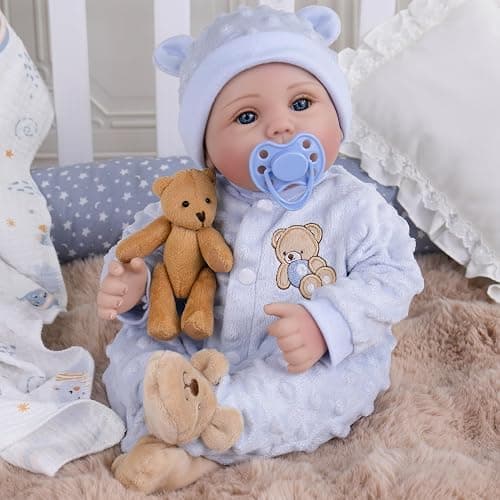 Milidool Lifelike Reborn Baby Dolls Boy- 18-Inch Soft Body Realistic-Newborn Real Life Baby Dolls for Kids Age 3+ thumbnail 6
