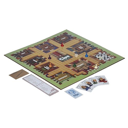 Hasbro Gaming Retro Series Clue 1986 Edition Board Game, Classic Mystery Game for Kids, Family Board Games for 3-6 Players, Ages 8+ (Amazon Exclusive) thumbnail 4