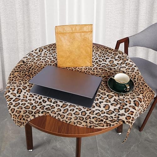 MACEVIA Leopard Rug Cheetah Print Rugs Western Decor for Living Room Bedroom Faux Animal Area Carpet Non-Slip 43.3" L x 29.5" W(3.6ft x 2.4ft) thumbnail 4