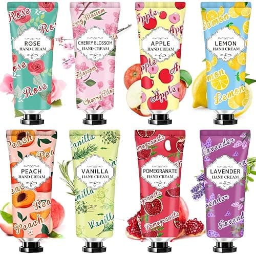 8 Pack Hand Cream Gift Set,Stocking Stuffers for Teen Girls,Christmas Gifts for Women,Mini Travel Size Lotion for Teacher Appreciation Gifts,Hand Lotionfor Dry Cracked Hands Gifts for Women - Image 1