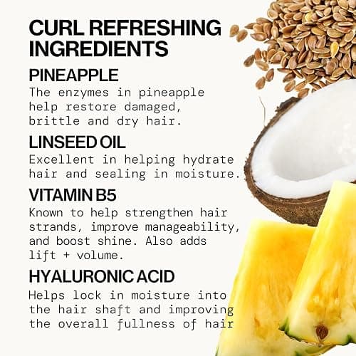Pacifica Beauty Pineapple Curls 3-Step Hair Care Kit: Curl Defining Shampoo + Conditioner + Pineapple Swirl Curl Cream – Enhances Curls, Reduces Frizz, Vegan & Silicone-Free thumbnail 8