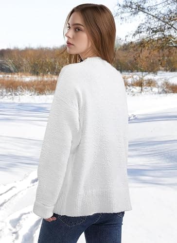 Women's Oversized Crewneck Sweaters, Long Sleeve Fuzzy Knit Casual Chunky Warm Fall Pullover Sweaters Top Trendy Outfits thumbnail 4